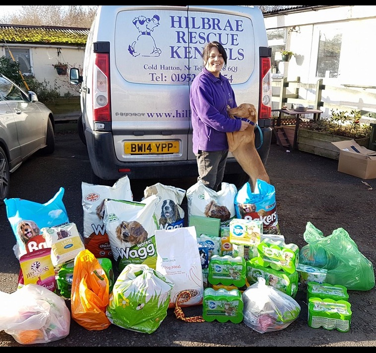 Food donations for Hilbrae dogs