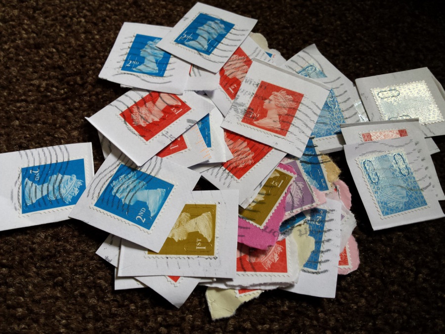 Used British and foreign stamps