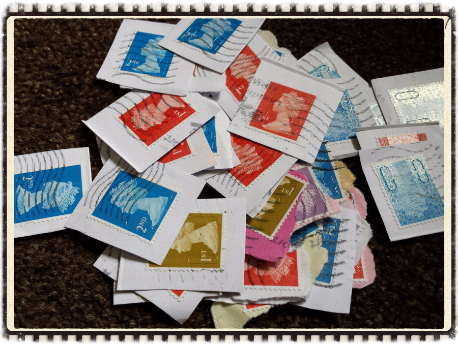 Used British and foreign stamps